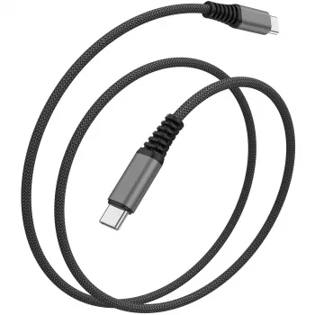 4smarts PremiumCord - Cabo USB - USB-C (M) para USB-C (M) - USB 2.0 - 20 V - 5 A - 1,5 m - Alimentação USB (100 W) - Preto