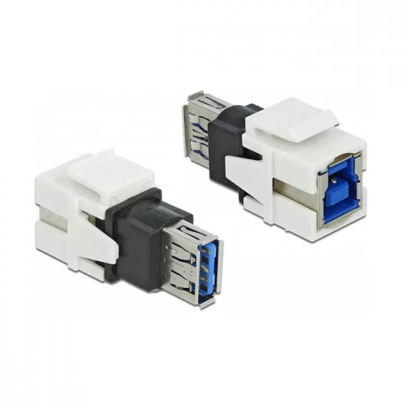 Módulo Keystone DeLOCK 86394 plano branco USB A