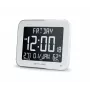 Relógio digital de parede/mesa muse M-090 WMC — LCD retangular, 220×177,5×24,5 mm, pilha/DC 4,5 V