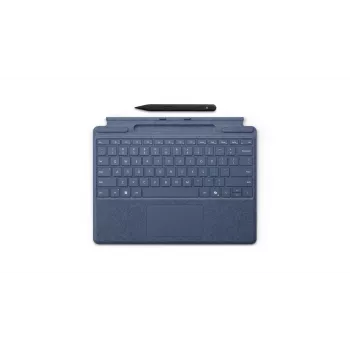 Teclado Microsoft Surface Pro com caneta fina QWERTZ alemão azul