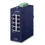 Comutador de rede PLANET ISW-800T, não gerido, L2 Fast Ethernet (10/100), azul