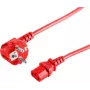 Cabo de alimentação CEE7/7 para C13 ShiverPeaks BS09-05054 vermelho 5m