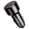 Carregador de automóvel Baseus CCMLC20C-01 universal preto carregamento rápido 12-24V