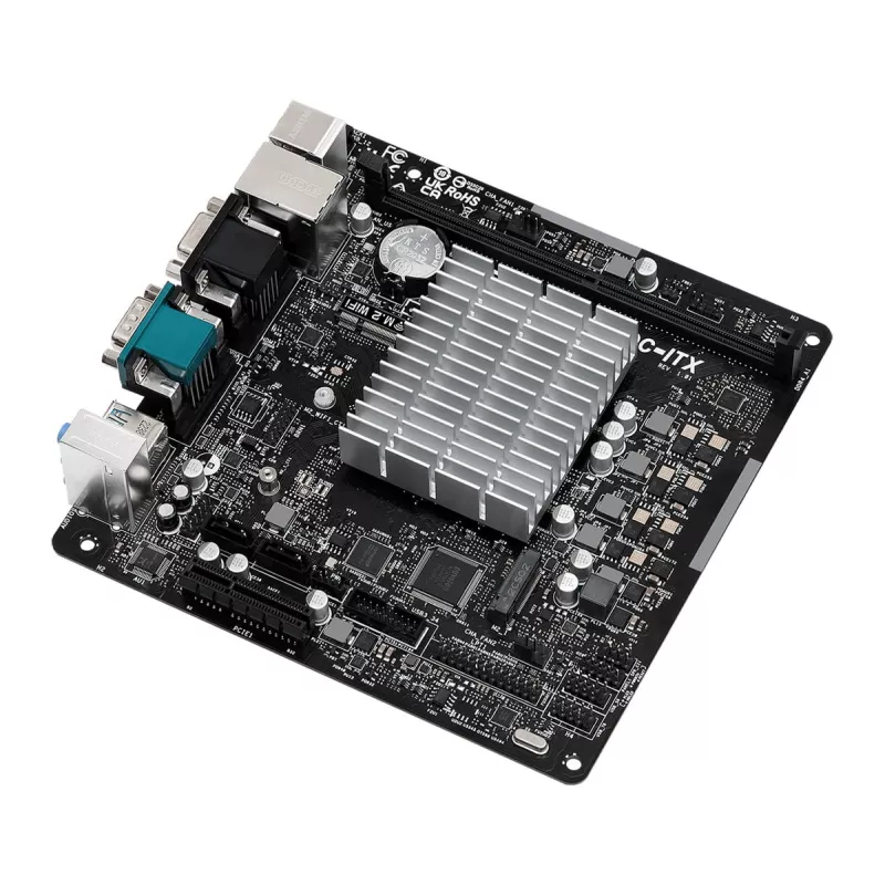 ASRock N100DC-ITX - processador Intel Quad-Core N100 (até 3,4 GHz) DDR4- 2 SATA3, suporta Intel Turbo Boost Technology placas-mãe Mini ITX (280)