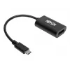 Tripp Eaton Tripp Lite Series Adaptador conversor de vídeo USB-C para DisplayPort 4K x 2K @ 60Hz, Preto, USB Type-C para DP, USB-C, USB Type-C 6 polegadas