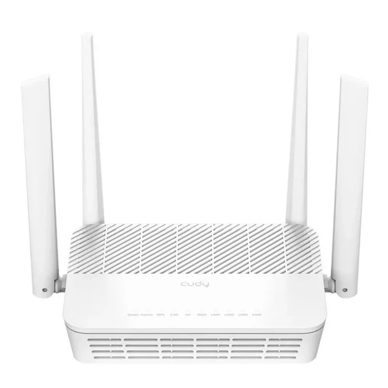 Router sem fios Cudy AX3000 (Wi-Fi 6 dual band 2,4/5 GHz, Gigabit Ethernet, 4x LAN, 2402+574 Mbit/s)