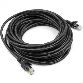 Cabo Cat5E UTP, 7,5 m, preto