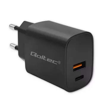 Fonte de alimentação QOLTEC 52377 GaN 30W saída 5–20V para dispositivos portáteis