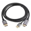 Adaptador de cabo de vídeo Lanberg CA-HDDP-20CU-0018-BK 1,8 m DisplayPort HDMI + USB preto, prateado