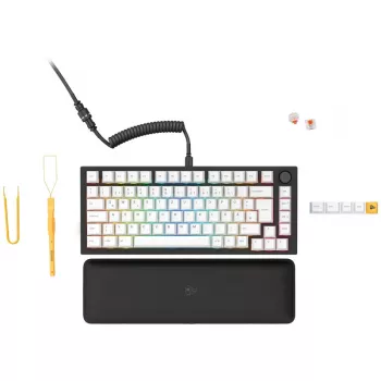 Teclado Glorious GMMK Pro Preto Slate 75% TKL - Pré-montado, layout ISO-DE - preto (GLO-GMMK-P75-FOX-ISO-B-DE)