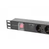 Unidade de distribuição de energia (PDU) Lanberg PDU-05F-0200-BK 5 saídas AC 1U preta