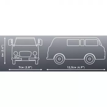 Brinquedo de construção Cobi Barkas B1000 24600 maquete à escala 1:35, blocos detalhados