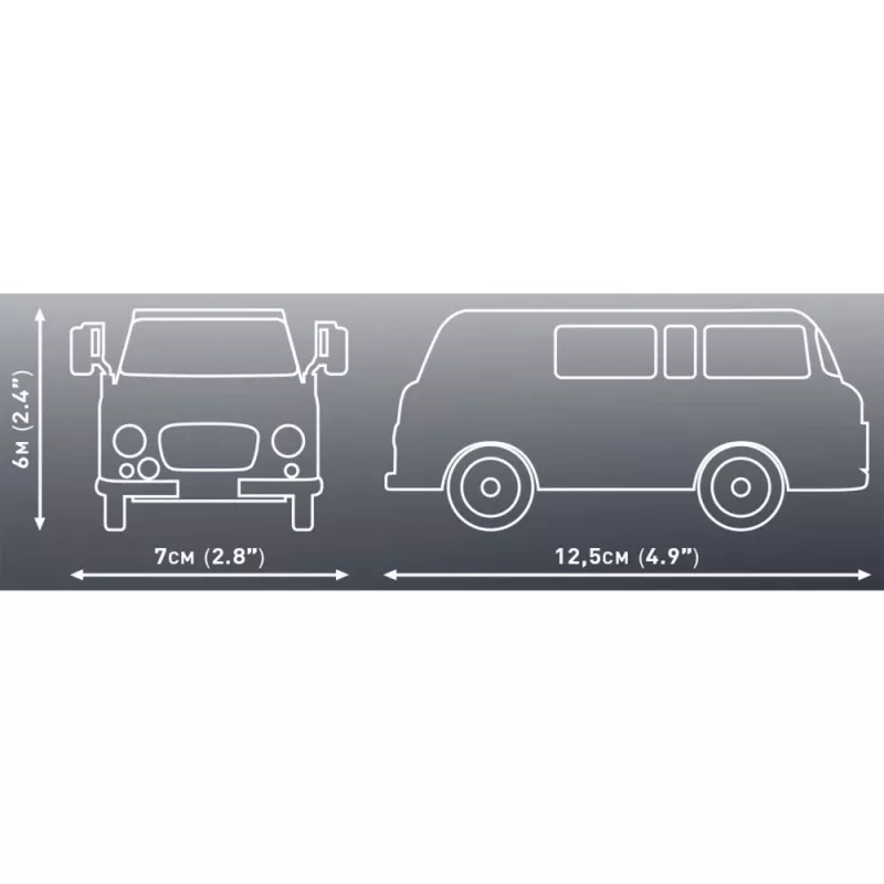 Brinquedo de construção Cobi Barkas B1000 24600 maquete à escala 1:35, blocos detalhados