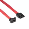 Akyga AK-CA-51 cabo SATA III 6 Gb/s, reto para angular 90°, 0,5 m, vermelho