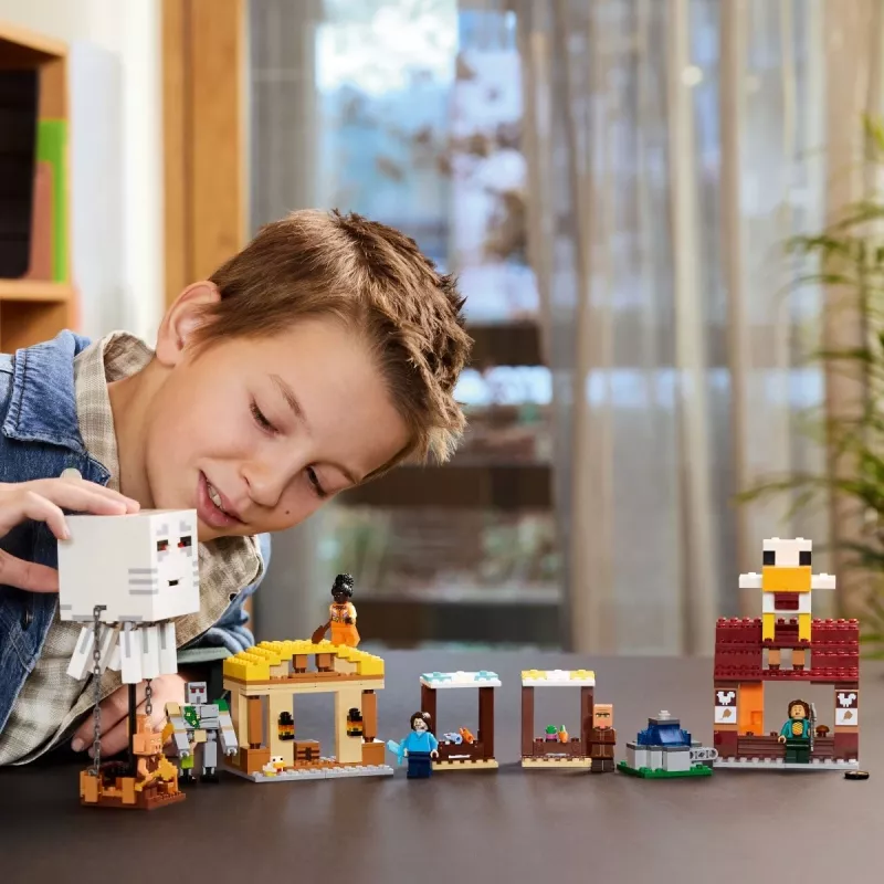 LEGO MINECRAFT 21273 O ataque do balão Ghast à aldeia