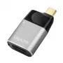 Adaptador LogiLink USB 3.2 Gen2 Type-C macho para HDMI-A USB-C 4K PD alumínio preto/cinzento