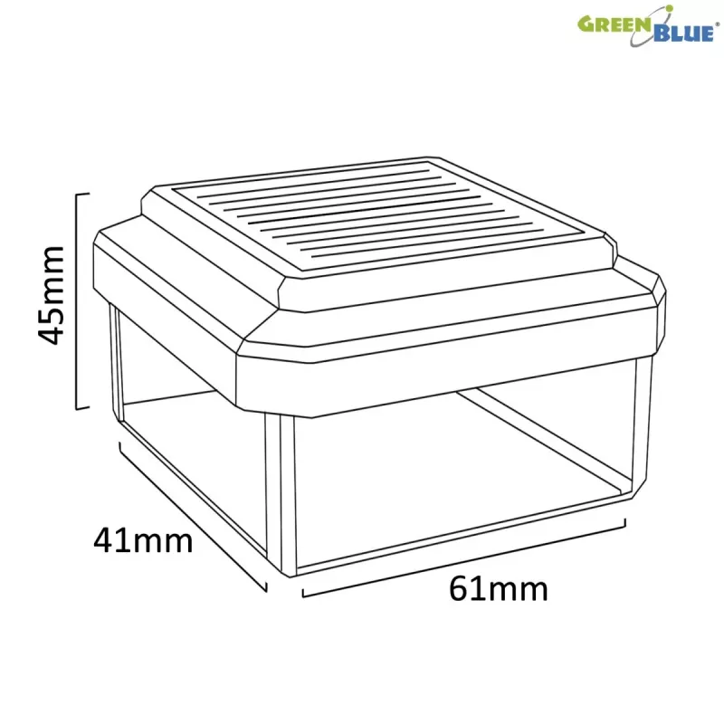Lâmpada solar para vedação GreenBlue GB125 LED 6040 — lâmpada LED exterior alimentada a energia solar para vedação