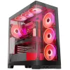 Caixa de PC MODECOM Volcano SPACE APEX ARGB Midi Tower, vidro temperado, USB-C, suporta ATX/microATX/Mini-ITX, GPU até 430 mm, dissipador de CPU até 180 mm