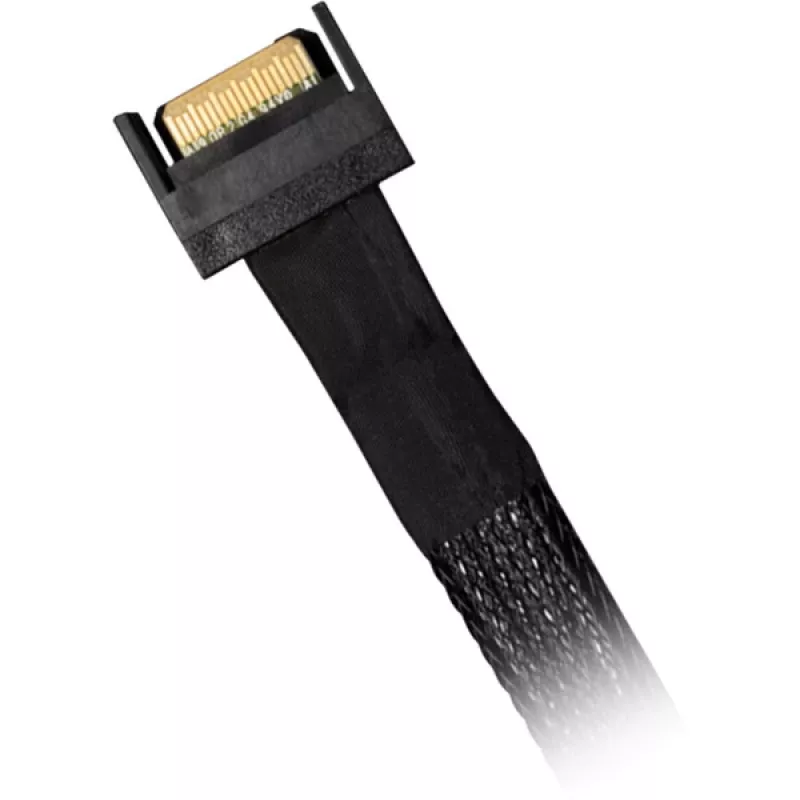 Cabo ICY DOCK MB414L-B MCIO 4i SFF-TA-1016 para MCIO 4i SFF-TA-1016, 0,5 m