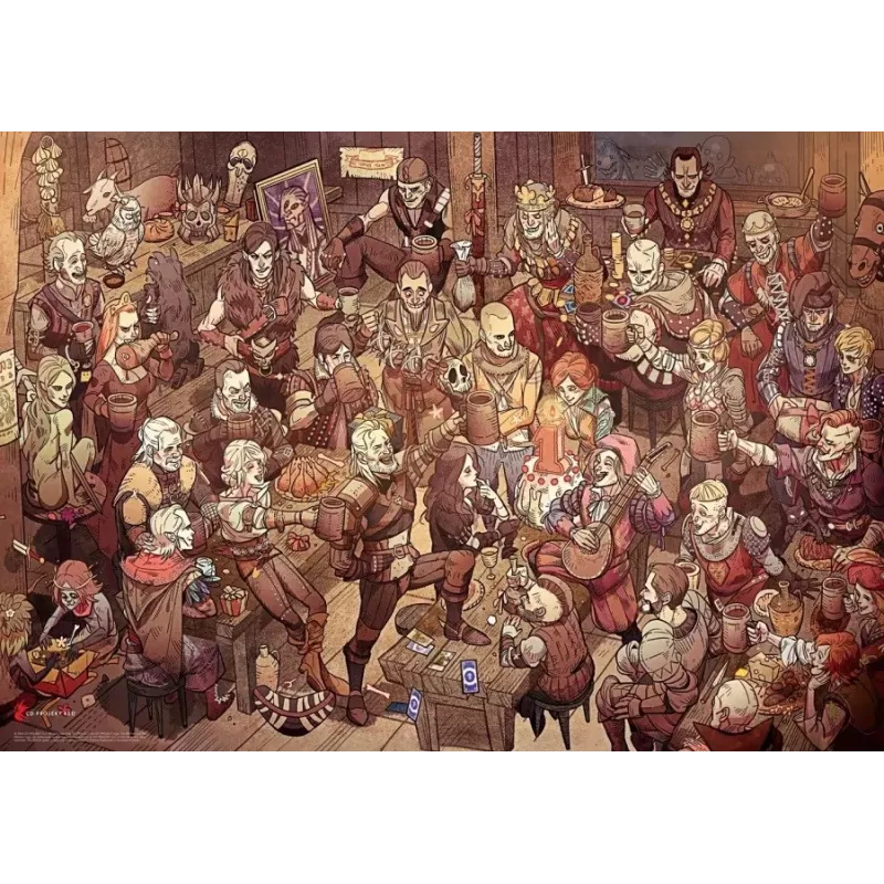 Puzzle Good Loot Gaming: The Witcher (Wiedźmin) Aniversário, 1000 peças