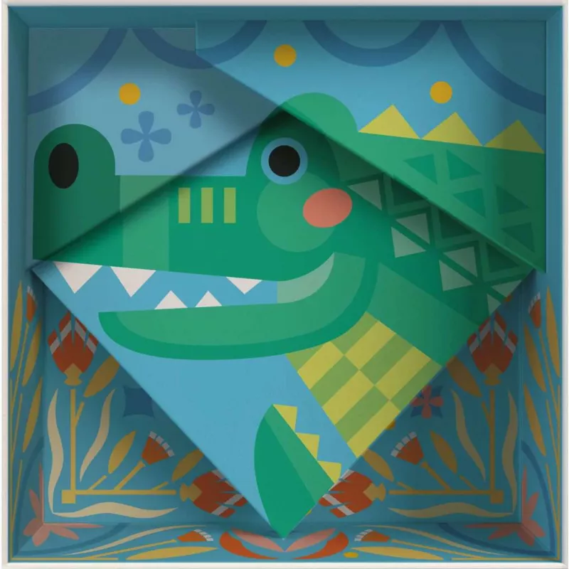 Conjunto de pintura Ravensburger CreArt Do it together – crocodilo (conjunto de pintura em conjunto para crianças)