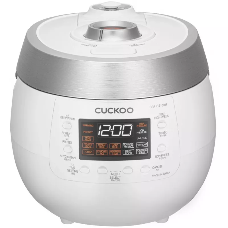 Cuckoo CRP-RT1008F, branco, 1,8 l, alumínio, LED, botões, 1,2 m