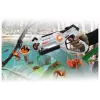 Jamara 410065 Impulse Laser Bug Hunt Set, pistola laser de brincar com alvo, branco/laranja