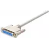 Cabo serial Manhattan 4,5 m DB25 M/F branco DB25 F