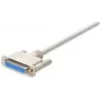 Cabo serial Manhattan 4,5 m DB25 M/F branco DB25 F