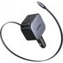Carregador de automóvel UGREEN Fast 2 portas 145W USB-C/USB-A modelo 55910B