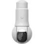 Ubiquiti UniFi G6 PTZ UVC-G6-PTZ-W câmara de segurança IP, 4K 8 MP (3864x2160), lente dupla, zoom híbrido 10x, interior e exterior, IP66, PoE, montagem em teto, parede ou poste, rotação de 350°, branca