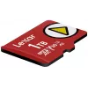 Cartão de memória MicroSDXC Lexar 1 TB UHS‑I Class 10 U3 V30 leitura 205 MB/s escrita 140 MB/s (vermelho)