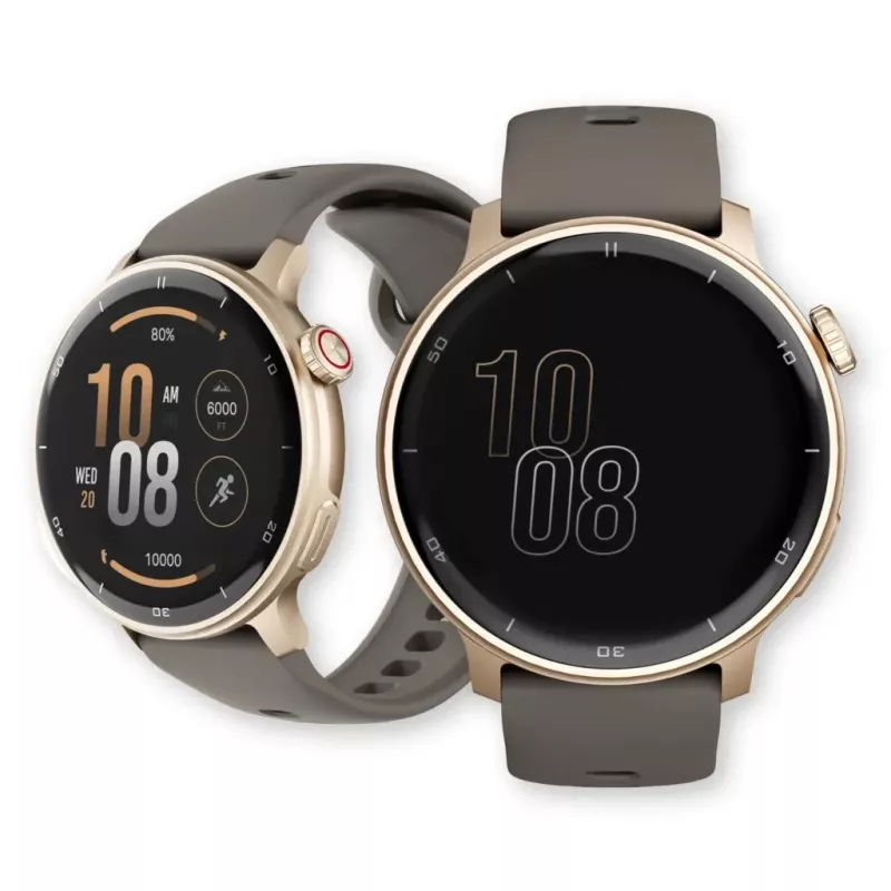 Smartwatch Stelio STSWA101GD Activ GPS 46 mm dourado — smartwatch GPS de 46 mm, caixa dourada