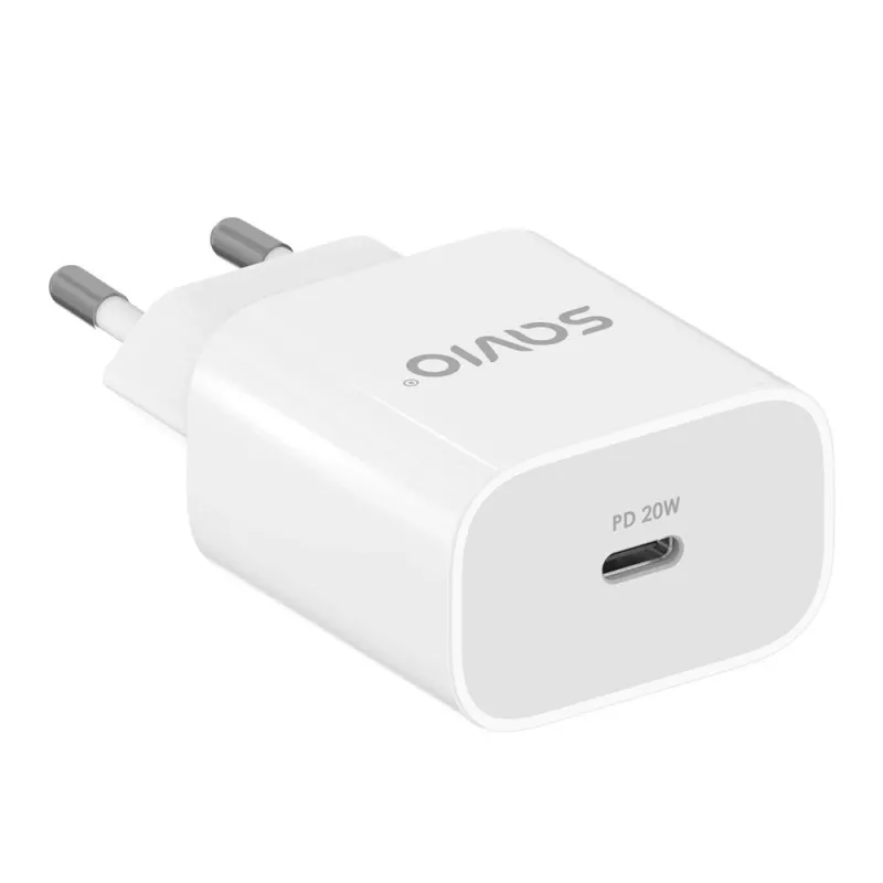 Carregador de parede 20W LA-09 USB-C QC, PD 3.0 Savio SAVLA-09