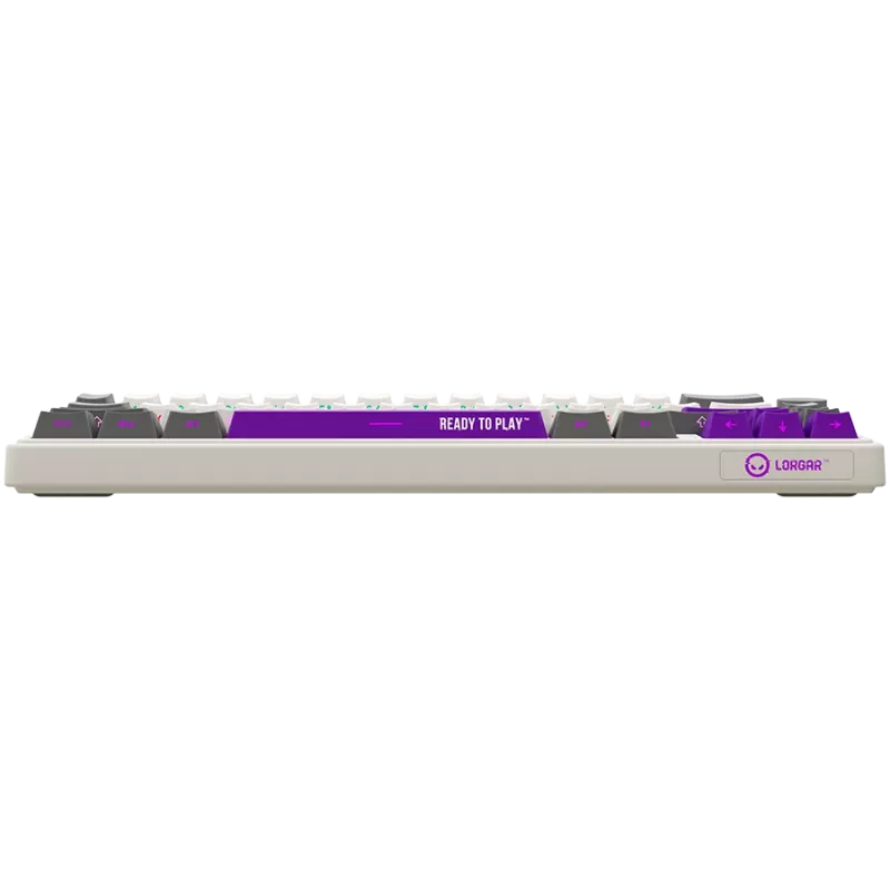 Teclado de gaming mecânico sem fios LORGAR KBP70MW layout 65% bege
