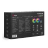 Conjunto de refrigeração líquida SAVIO VELOX 240 mm preto — radiador de 240 mm, 205×450 mm, 2 ventoinhas, TDP 250 W