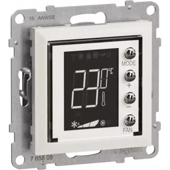 Legrand Seano MyHome termostato com visor 765608 com placa de cobertura na (765608)
