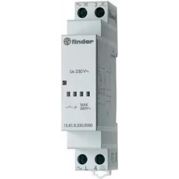 Interruptor de impulso Finder para calha DIN 1 unid. 13.81.8.230.0000 1 contacto de fecho 230 V/AC 3700 VA (13.81.8.230.0000)