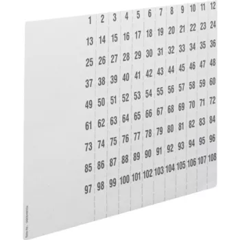 Etiquetas autocolantes Hager ZZ90C quadradas brancas 1080 unid.