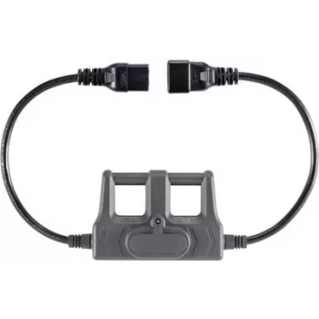 VOLTCRAFT CAA-1L 16 adaptador de medição ficha IEC C20 - conector fêmea IEC C19 cinzento-escuro (CAA-1L 16)