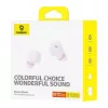 Headset Baseus Bowie E18 True Wireless Stereo (TWS) in-ear Bluetooth USB Type-C roxo — chamadas e música