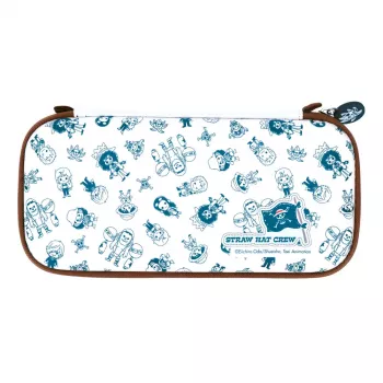Bolsa de transporte FR-TEC One Piece Bag Chibi Nintendo Switch azul castanho branco