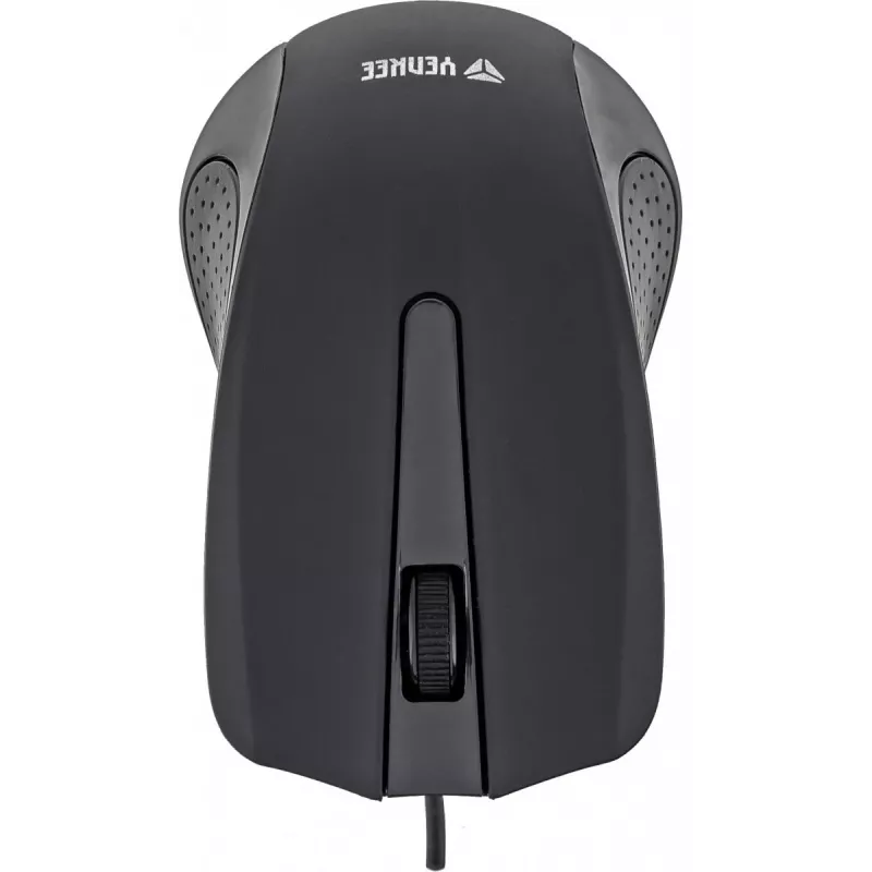 Rato com fio USB, 3 botões, superfície emborrachada, 1000 DPI