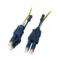 Cabo de rede de fibra ótica 2 fibras 1,5 m LC-LC 9/125um OS2 Uniboot rotativo Push/Pull AD 2mm - Cabo - Fibra monomodo (S215527)