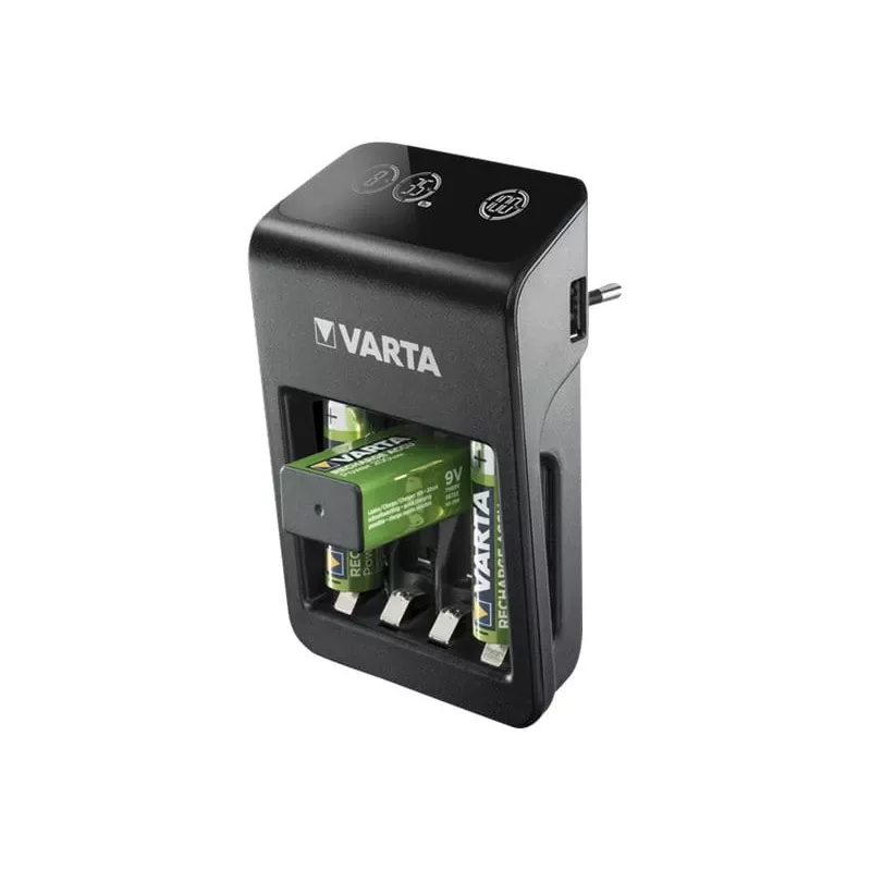 Carregador de bateria Varta 57687 pilha doméstica AC