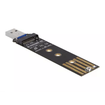 Conversor combo DeLOCK para M.2 NVMe PCIe ou SSD SATA USB 3.2 Gen 2 preto