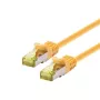 Cabo de rede LOGON SSTP Cat6a RJ-45 RJ-45 3 m amarelo