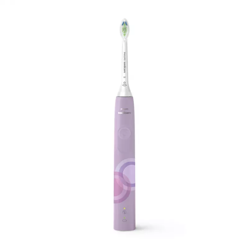 Escova de dentes elétrica sónica Philips 4100 Series HX3689/44 – bateria de iões de lítio integrada, 1 cabo, 1 cabeça de escova, limpeza diária, lilás