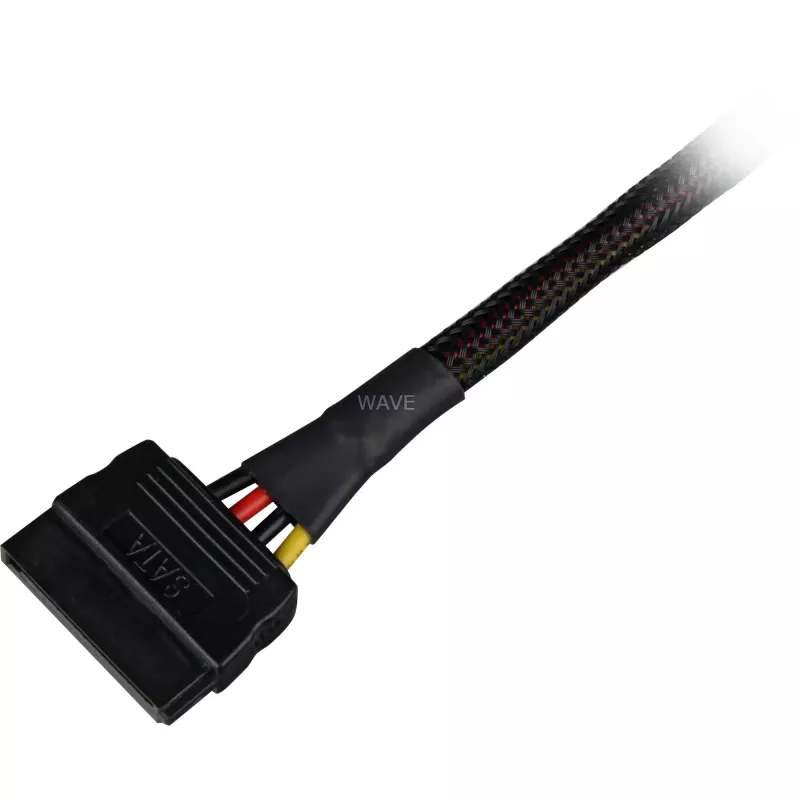 Cabo adaptador de alimentação SATA Sharkoon 15 cm — adaptador para conectores de alimentação SATA