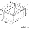 Siemens LZ12FXD51 Long Life kit de conversão para recirculação para exaustor, prateado